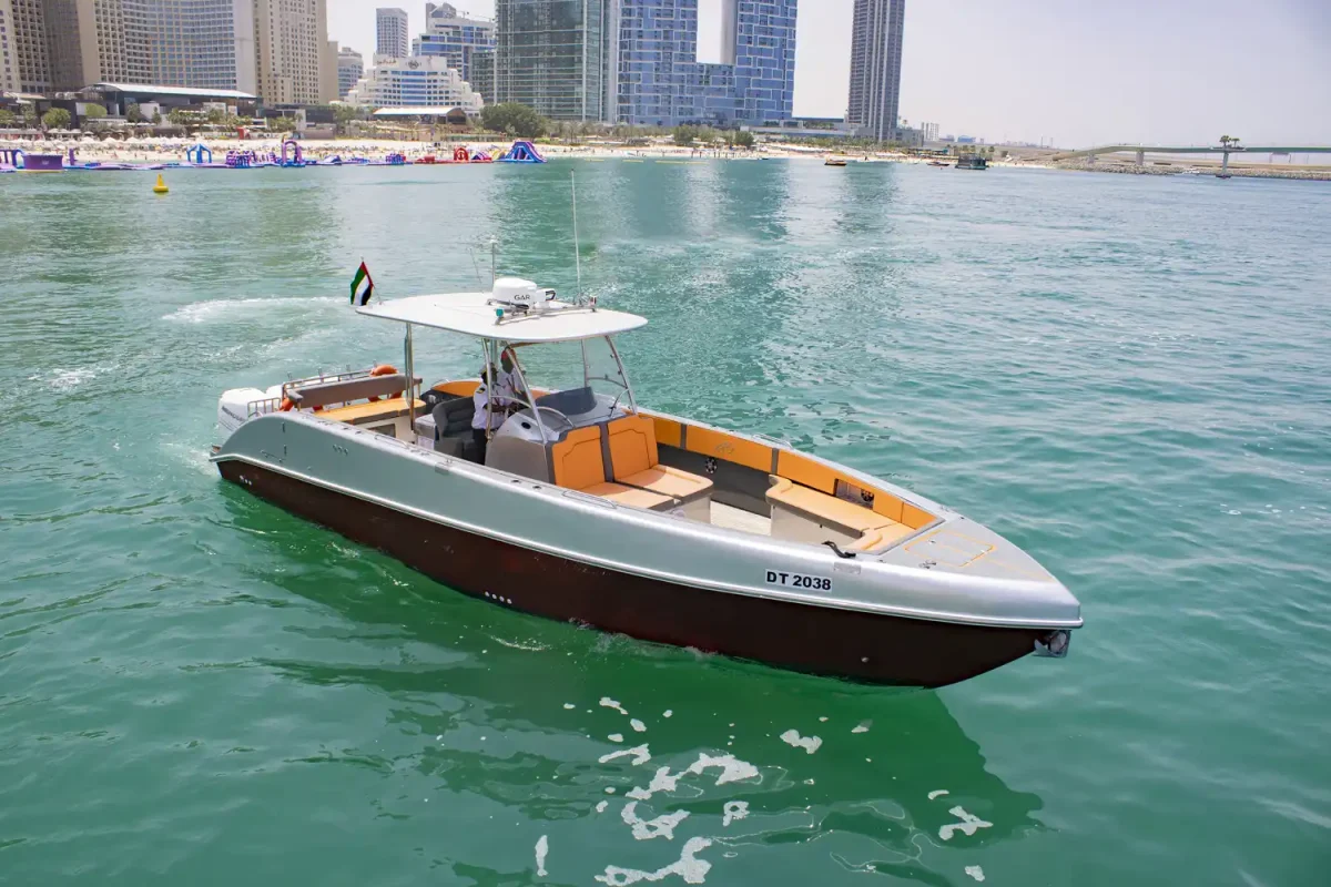 Dubai Yacht Tres exterior and interior 2