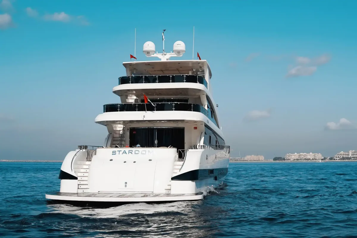 Dubai Yacht Stardom rear view
