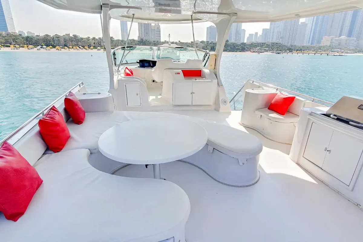 Dubai Yacht Pisces Aft Deck