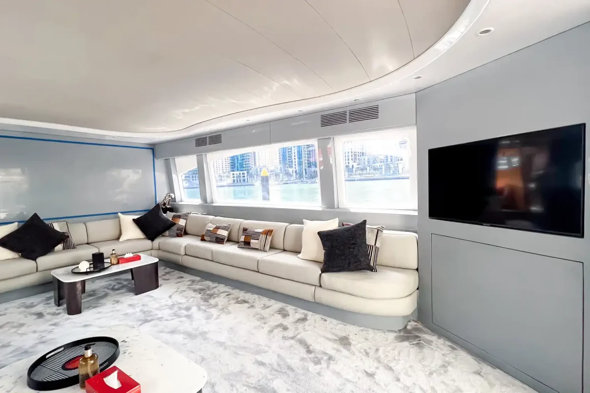 Dubai Yacht Elara indoor area