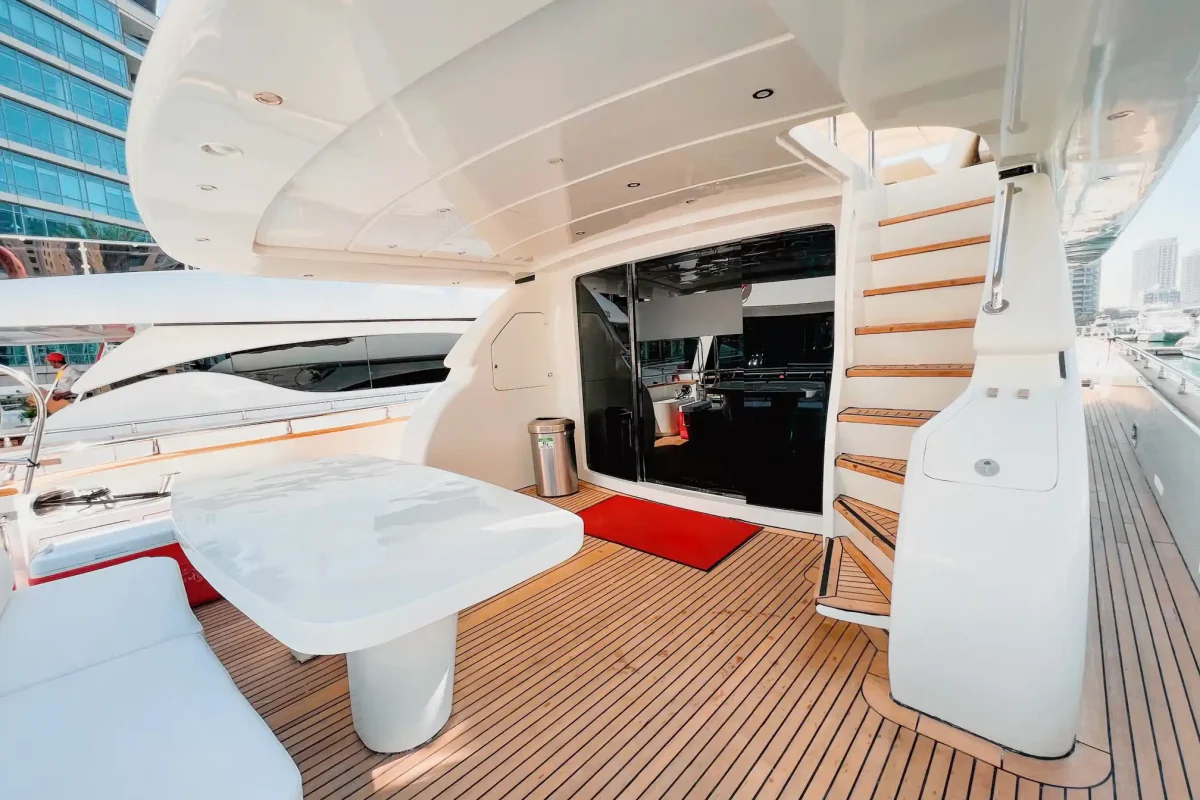 Dubai Yacht Starlight Ladder to Flybridge