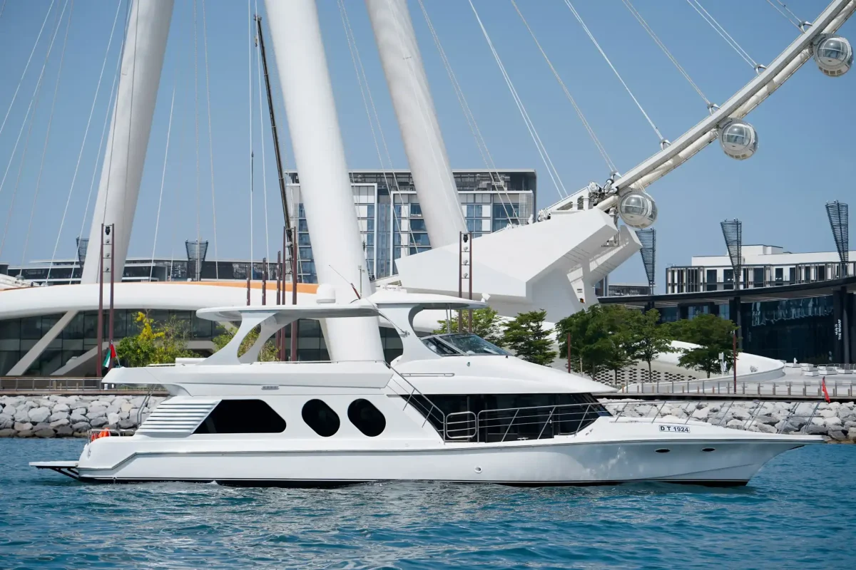 Dubai Yacht Aries exterior and interior