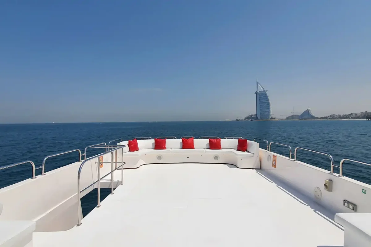 Dubai Yacht Aura sundeck