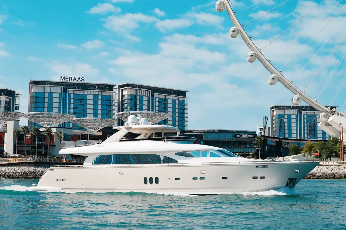 Dubai Yacht Mr and Mrs Smith exterior and interior