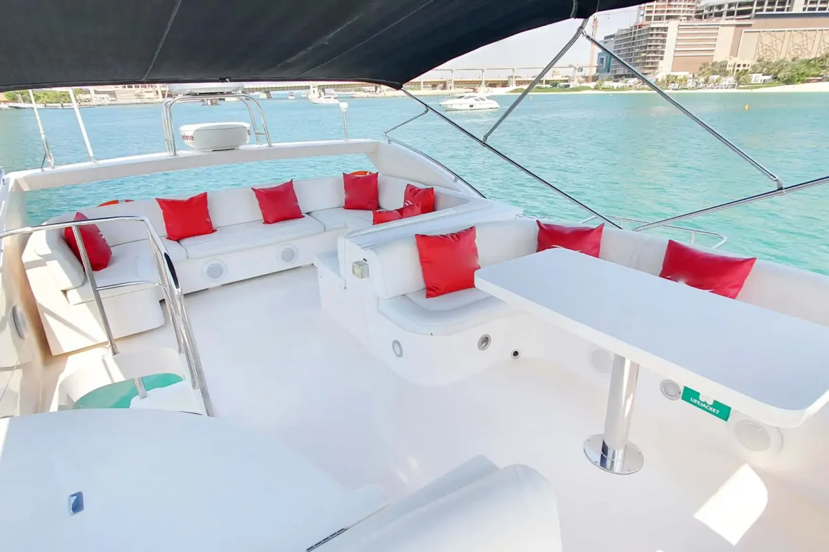 Dubai Yacht Iris upper deck