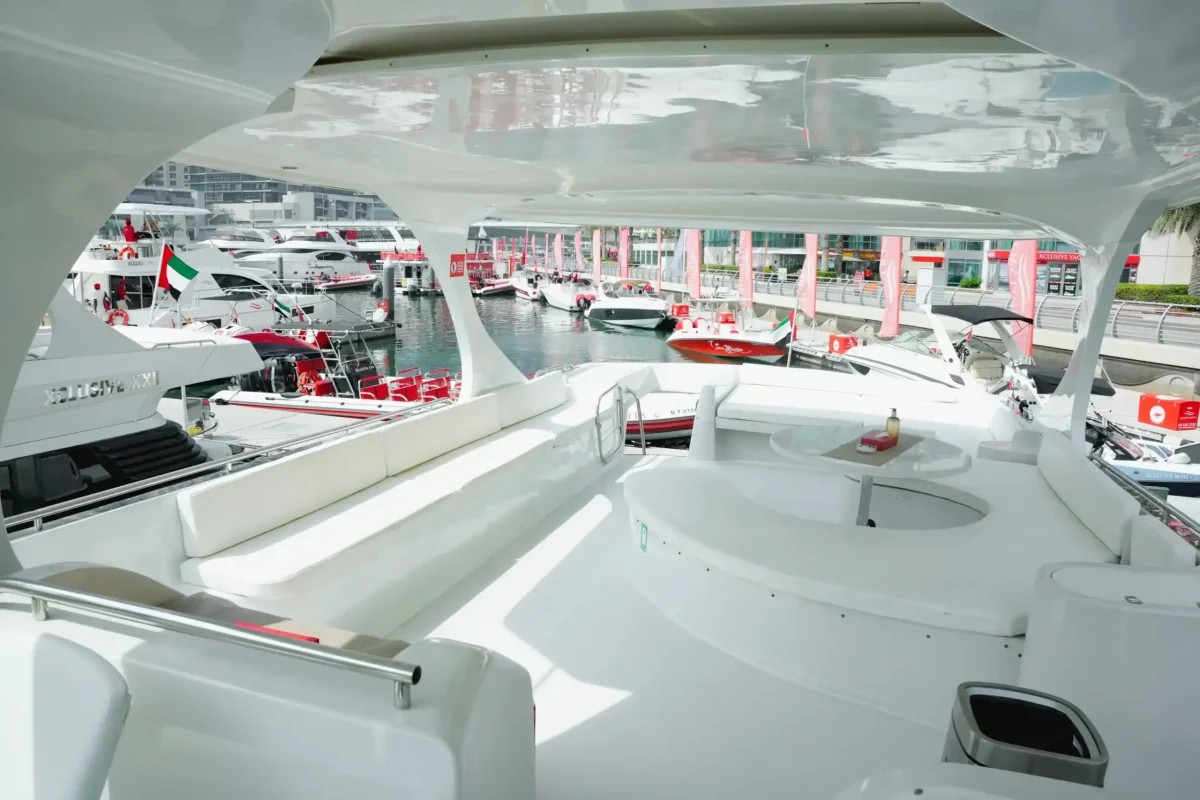 Dubai Yacht Aries flybridge
